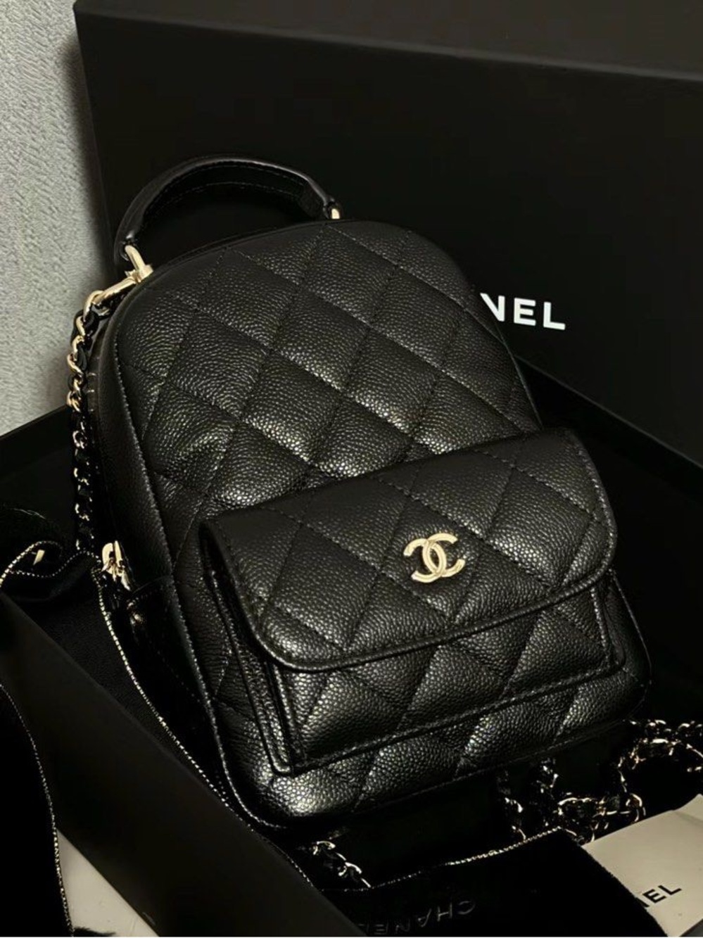 VIP CC Makeup Black  Mini Backpack ( Promotional Item ) GWP/ VIP